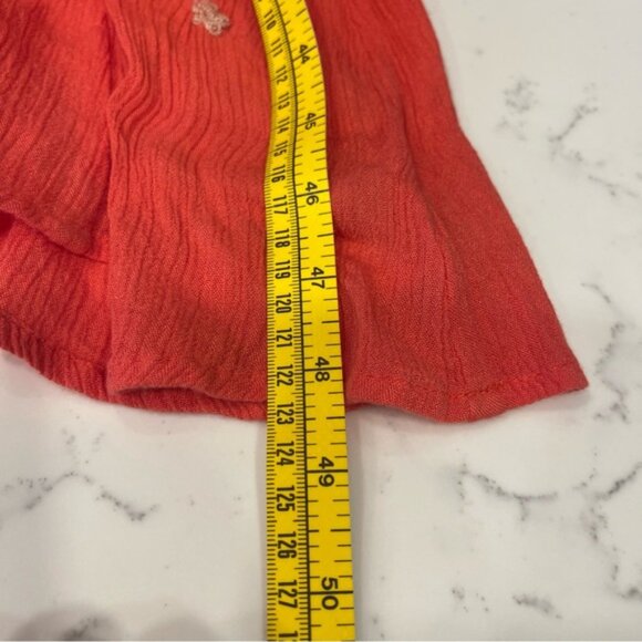 Free People Fable Coral Combo Midi Embroidered Dress Womens Size Small - Picture 11 of 11